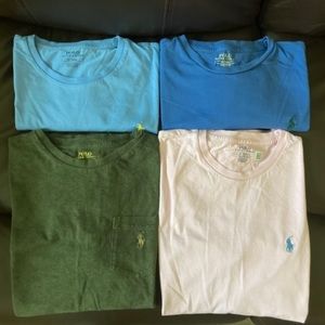 Lot of 6 Polo Ralph Lauren Short Sleeve T-Shirt Men's Size Medium - EUC!